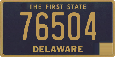 DE license plate 76504
