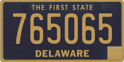 DE license plate 765065