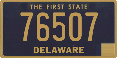 DE license plate 76507