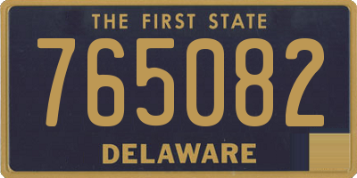 DE license plate 765082