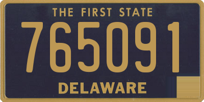 DE license plate 765091