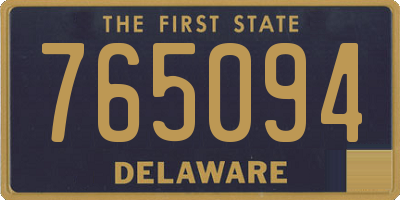 DE license plate 765094