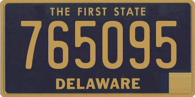 DE license plate 765095