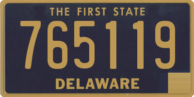 DE license plate 765119