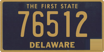 DE license plate 76512