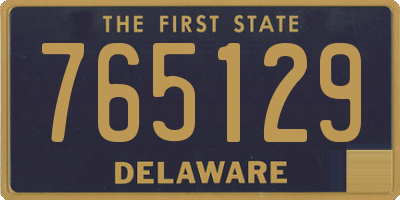 DE license plate 765129