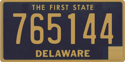 DE license plate 765144