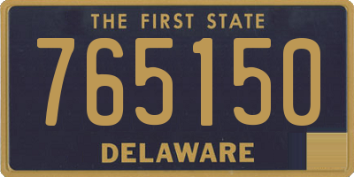 DE license plate 765150