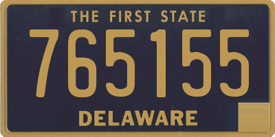 DE license plate 765155