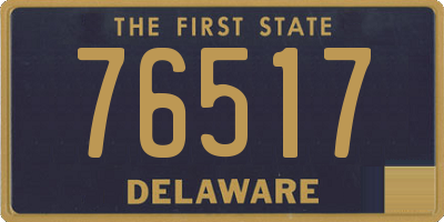 DE license plate 76517
