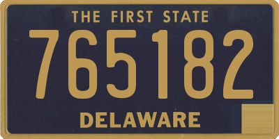 DE license plate 765182