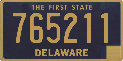 DE license plate 765211