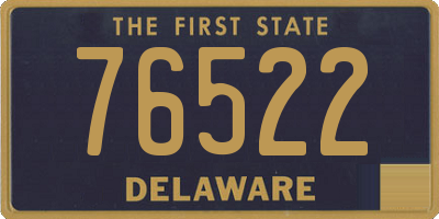 DE license plate 76522