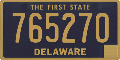 DE license plate 765270