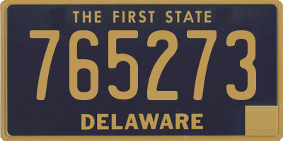 DE license plate 765273