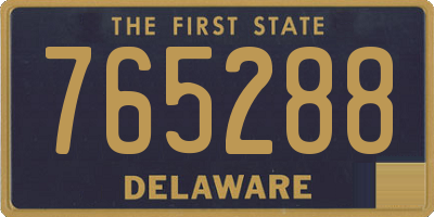 DE license plate 765288