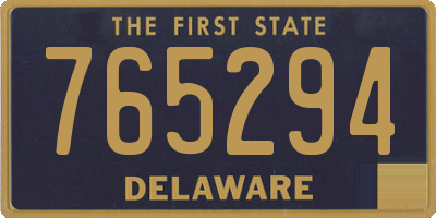 DE license plate 765294