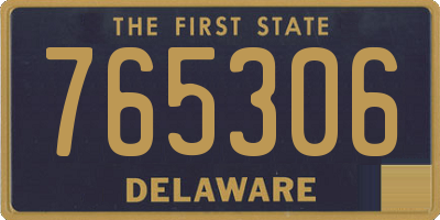 DE license plate 765306