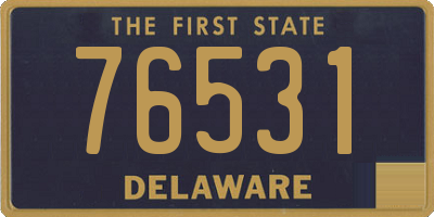 DE license plate 76531