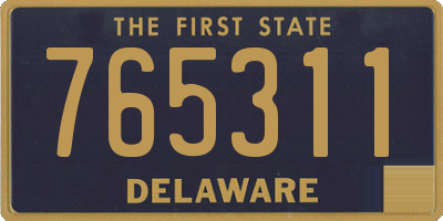DE license plate 765311