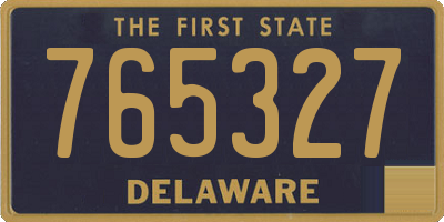 DE license plate 765327