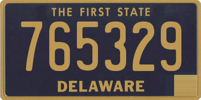 DE license plate 765329