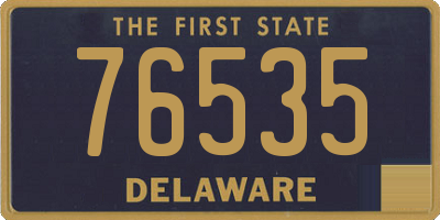DE license plate 76535