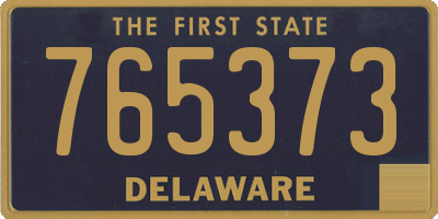 DE license plate 765373