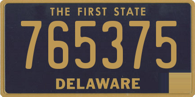 DE license plate 765375
