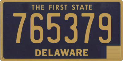 DE license plate 765379