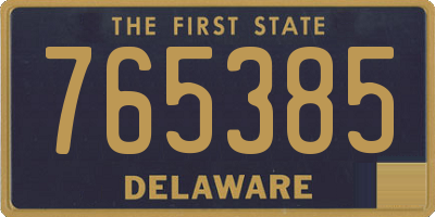 DE license plate 765385