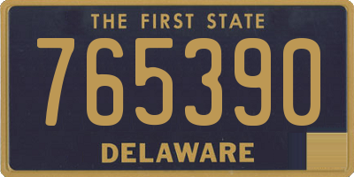 DE license plate 765390