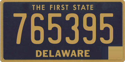 DE license plate 765395