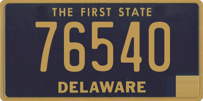 DE license plate 76540