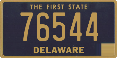 DE license plate 76544