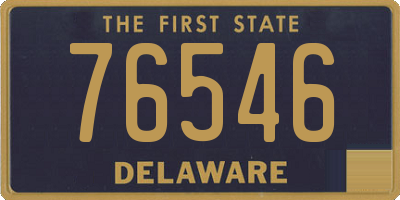 DE license plate 76546