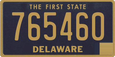 DE license plate 765460