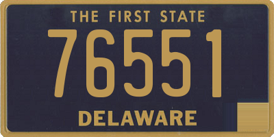 DE license plate 76551
