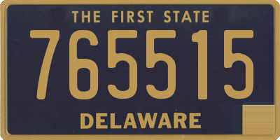 DE license plate 765515