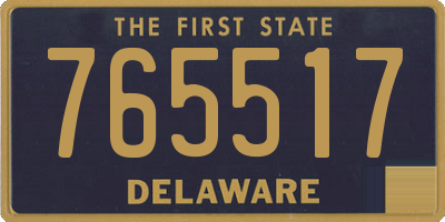 DE license plate 765517