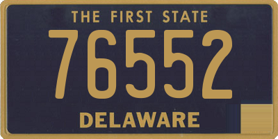 DE license plate 76552