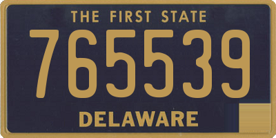 DE license plate 765539
