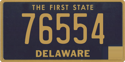 DE license plate 76554