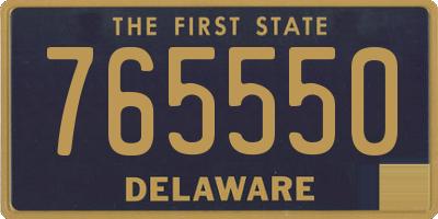 DE license plate 765550
