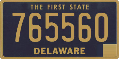 DE license plate 765560
