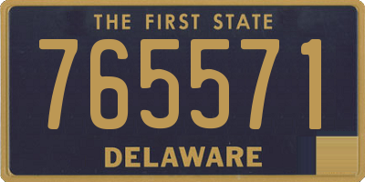 DE license plate 765571
