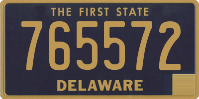 DE license plate 765572