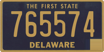 DE license plate 765574