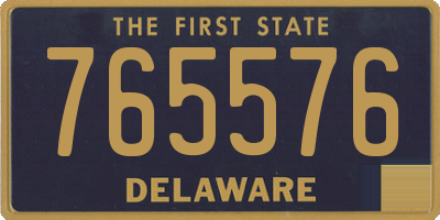 DE license plate 765576