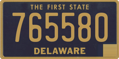 DE license plate 765580